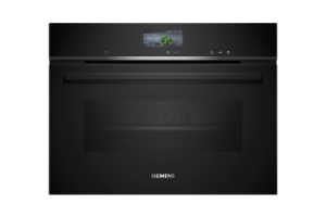 iQ700 Built-in compact oven with steam function 60 x 45 cm Black