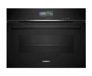 iQ700 Built-in compact oven with steam function 60 x 45 cm Black