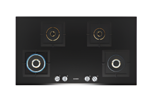 iQ500 Gas hob 60 cm Tempered glass, Black