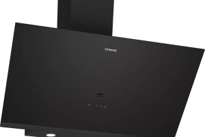 iQ500 Wall-Mounted Cooker Hood 90 cm clear glass black printed, Black