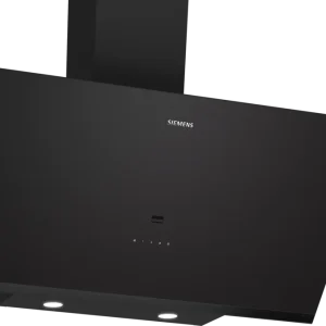 iQ500 Wall-Mounted Cooker Hood 90 cm clear glass black printed, Black