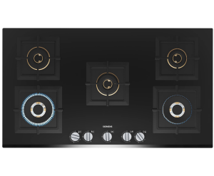 iQ500 Gas hob 90 cm Tempered glass, Black