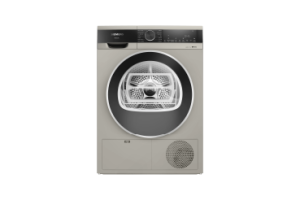 iQ500 condenser tumble dryer 9 kg Silver inox