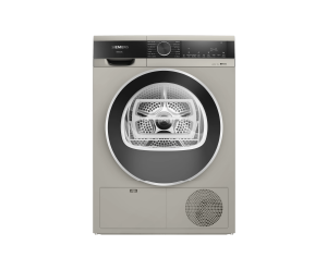 iQ500 condenser tumble dryer 9 kg Silver inox