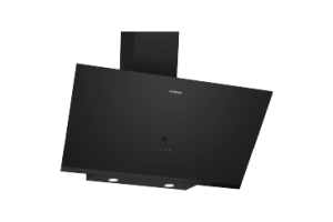 iQ500 Wall-Mounted Cooker Hood 90 cm clear glass black printed, Black