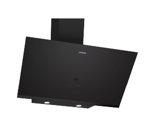 iQ500 Wall-Mounted Cooker Hood 90 cm clear glass black printed, Black