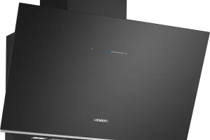 iQ700 Wall-Mounted Cooker Hood 90 cm clear glass black printed, Black