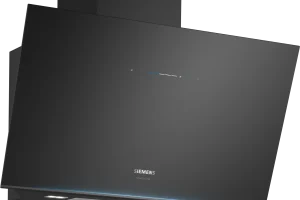 iQ700 Wall-Mounted Cooker Hood 90 cm clear glass black printed, Black